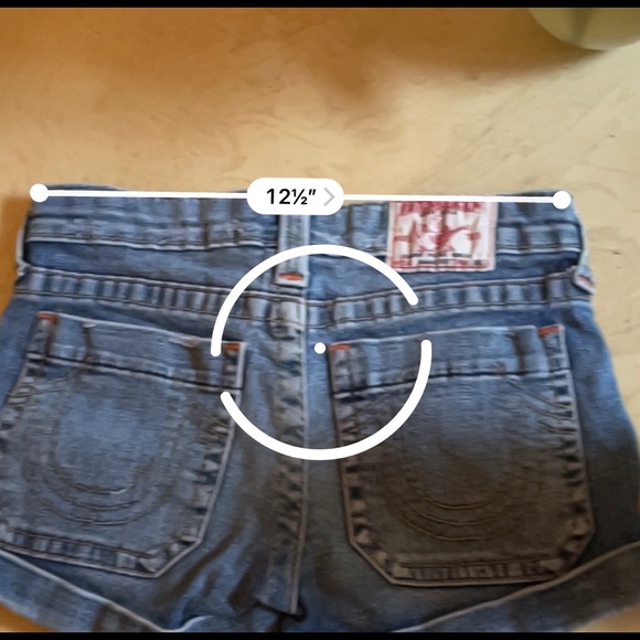 Girls True religion Jena shorts Sammy style 14 - Picture 5 of 6
